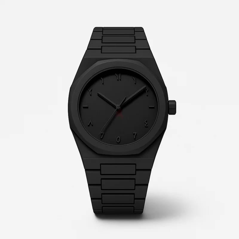 BLACK ARABIC AURA WATCH